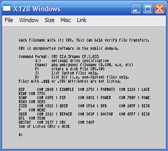 CP/M Crc